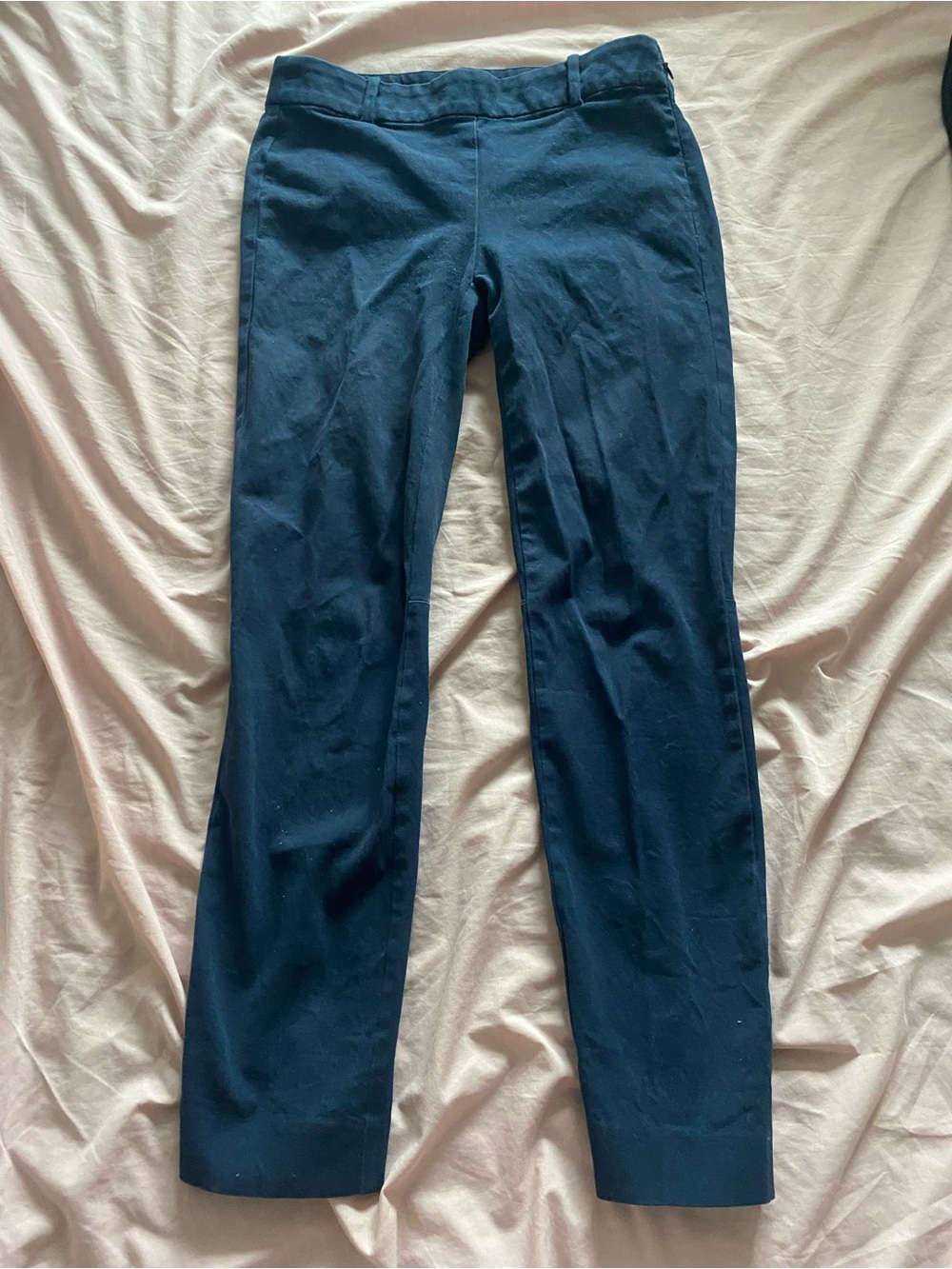 J Crew Winnie Ankle Pant - Slim Fit Classic Navy Blue Dress Pants